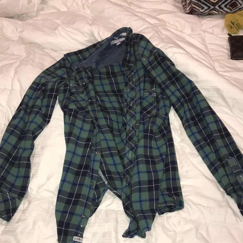 Green and Black Flannel